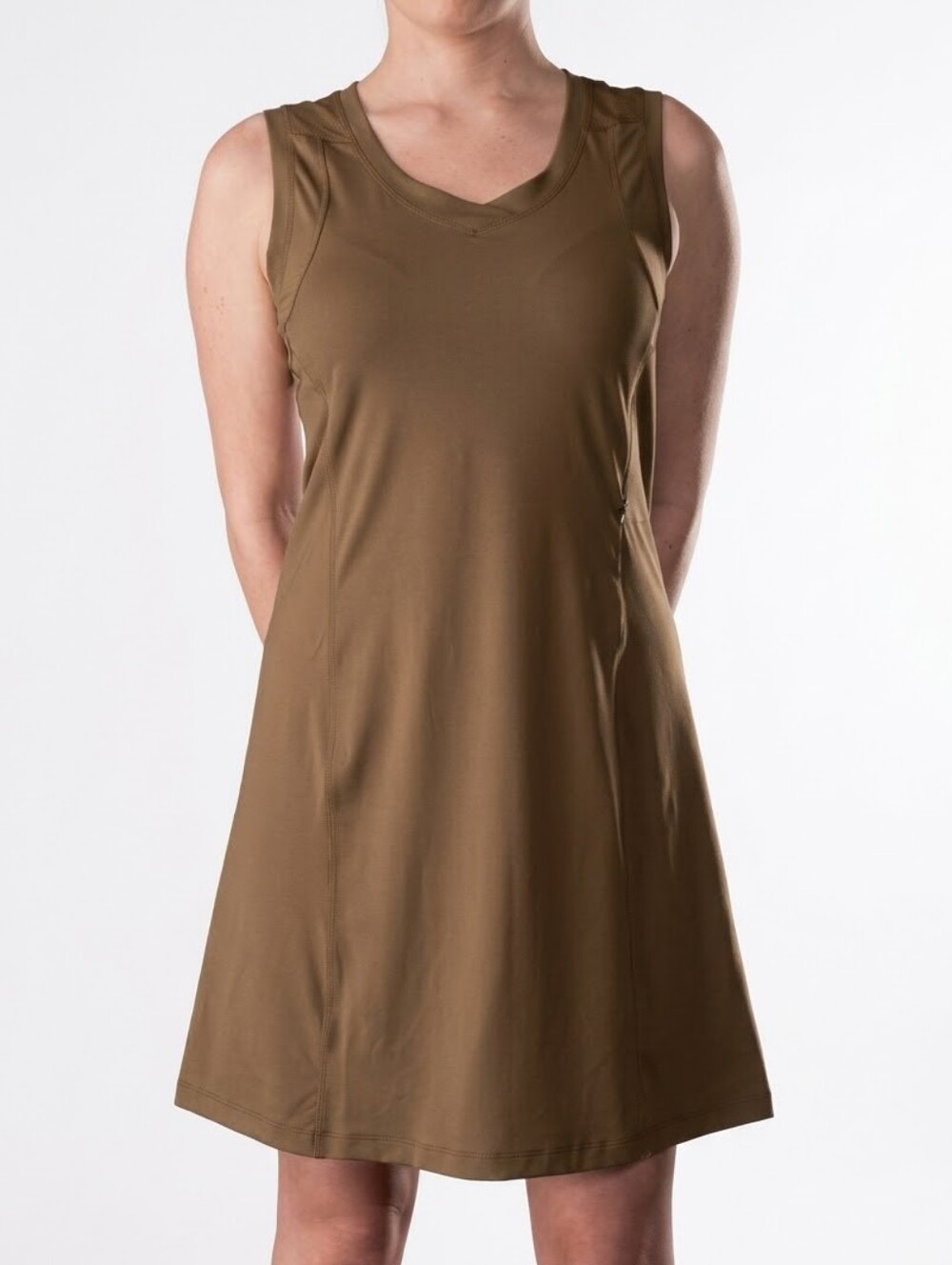 Arc’teryx Brown Soltera Shift Dress Women’s Size Large Activewear Neutral